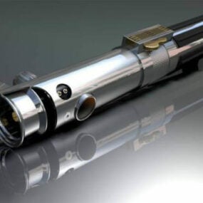 Arme à double sabre laser modèle 3D