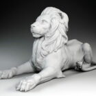 Estatua de la escultura del león