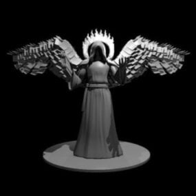 지식의 천사 인쇄용 3d 모델