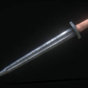 مدل سه بعدی شمشیر طرح آنگلوساکسون