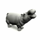 Animal Hippo With Rig