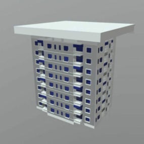 Model 3d Gedung Apartemen Hgh Rise