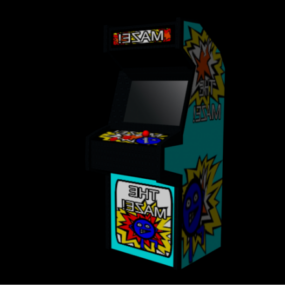 Gabinete de máquina arcade modelo 3d