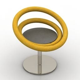 Armchair Circle Style 3d model