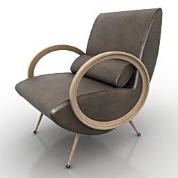 Nowoczesny fotel Arketipo Design Model 3D