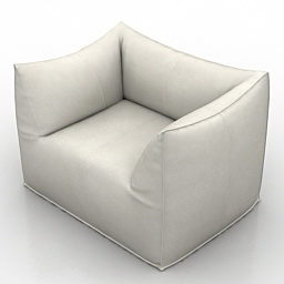 Fabric Armchair B&b Design 3d model