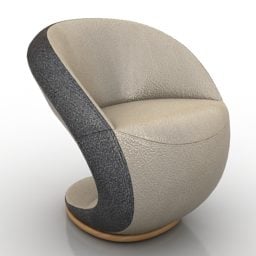 Nowoczesny komfortowy fotel Blanche Design Model 3D