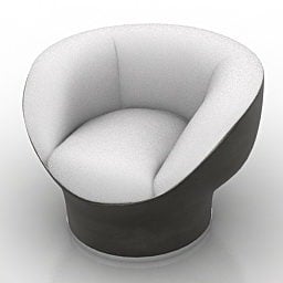 صندلی راحتی مینیمالیست طرح Cappellini مدل سه بعدی