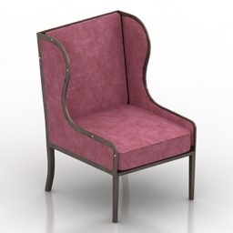 Fotel w stylu vintage Casa Design Model 3D