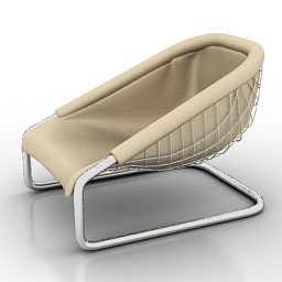 Venkovní bambusové křeslo Cortina Design 3D model