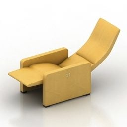 黄色扶手椅Cammeo设计3d模型