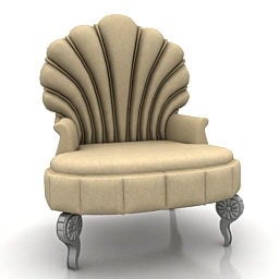 كرسي بذراعين فاخر كورنيليو كابيليني تصميم نموذج ثلاثي الأبعاد