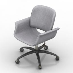 صندلی راحتی اداری چرخ مبلمان مدل سه بعدی
