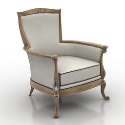 3д модель классического кресла Italiano