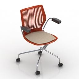 Office Wheel Armchair Knoll 3d model