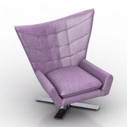 Mẫu ghế bành phòng khách Louis Design 3d