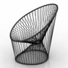 Diseño de estilo de alambre de sillón al aire libre