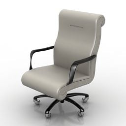 Office Armchair Poltrona Wheel Design 3d model