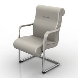 เก้าอี้นวมสำนักงาน Poltrona Frau Design โมเดล 3 มิติ