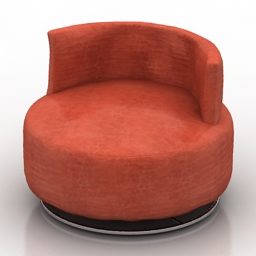 3д модель тканевого кресла Saba Furniture