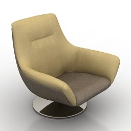 Modern Armchair Sotto Design 3d model