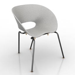 เก้าอี้นวมแบบเรียบง่ายรุ่น Tom Design 3d