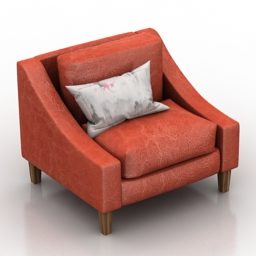 Living Room Big Armchair Design 3d model