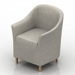 Elegant Design Fabric Armchair 3d model