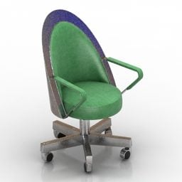 كرسي بذراعين متحرك من تصميم جورجيو نموذج ثلاثي الأبعاد