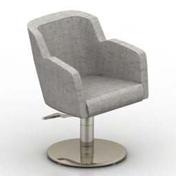 One Leg Office Armchair Design 3d model
