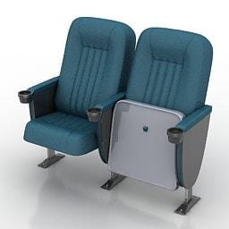 강당 안락 의자 오스카 스타일 3d 모델