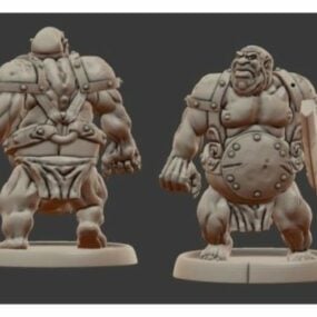 Armored Ogre Character 3d-modell