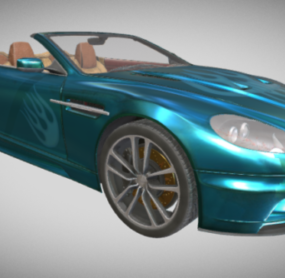 Aston Martin Convertible Car 3d μοντέλο