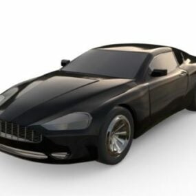 Zwart Aston Martin auto 3D-model