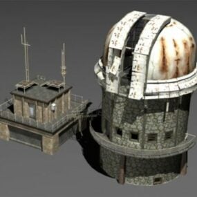 Mô hình 3d xây dựng địa điểm thiên văn