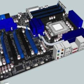 6D model základní desky PC Asus P6t3
