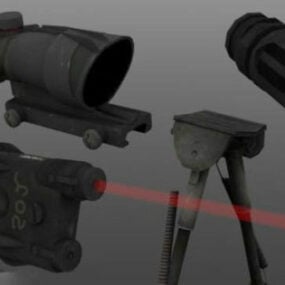 Attack Battle Weapons 3d model