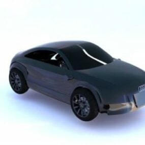ブラックアウディ車3Dモデル