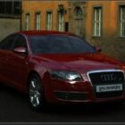 Rotes Audi A6 Auto
