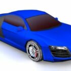 Auto Audi R8 Lowpoly Design