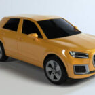 Žluté auto Audi Q2