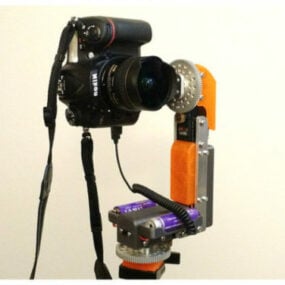 Modello 3d della testa della fotocamera Dslr panoramica stampabile