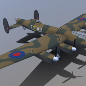 โมเดลเครื่องบิน Avro Lancaster 3d