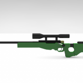 Army Awm Sniper Gun 3d model