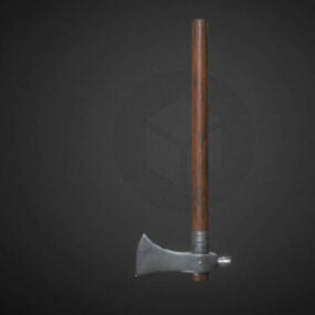 Western Axe Low Poly 3d-modell