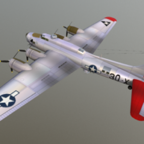 B17 Airplane Flying Fortress 3d model