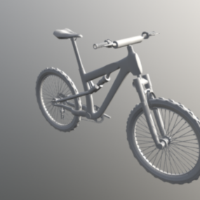 Mountainbike mit Kraftrahmen 3D-Modell