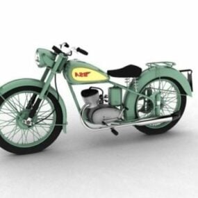 Vintage motorfiets BSA 1948 3D-model