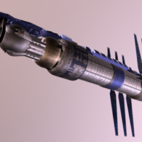 Science-Fiction-3D-Modell der Raumstation Babylon