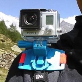Printable Backpack Shoulder Gopro Camera 3d model